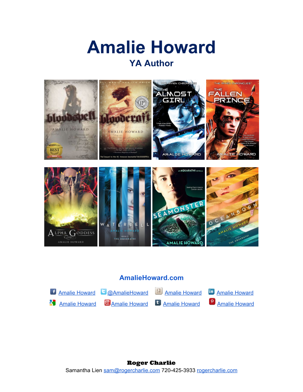 'Bloodspell' Writer Amalie Howard Returns to Bookshelves with Seven