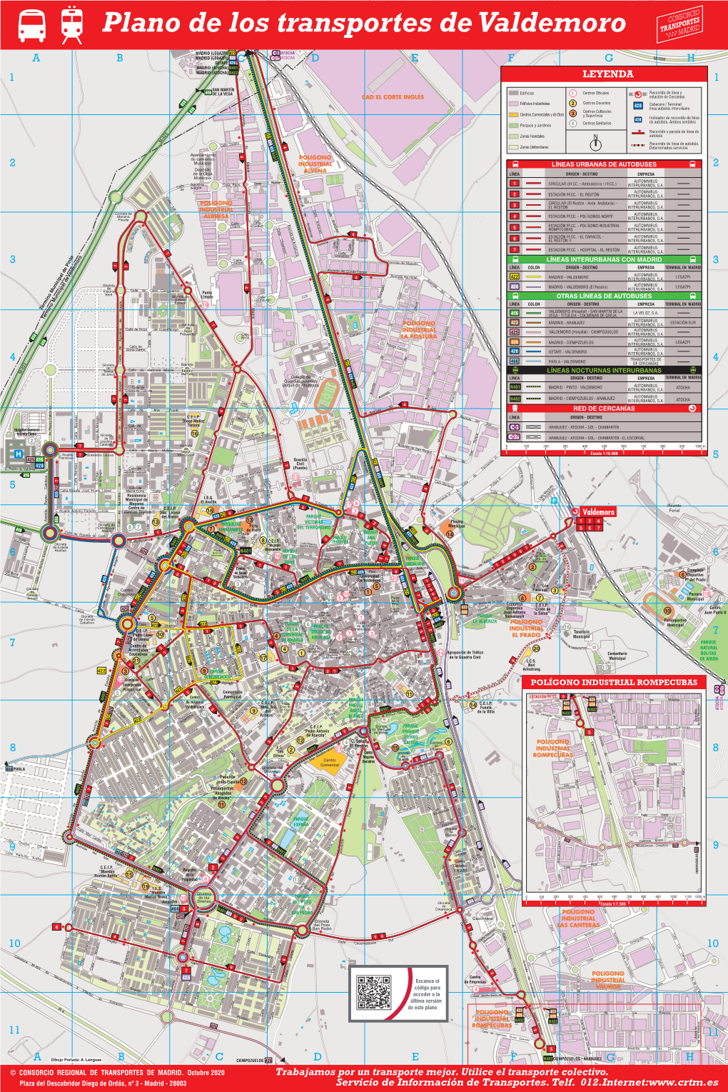 Plano De Los Transportes De Valdemoro