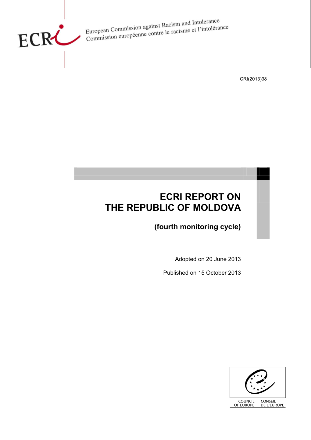 Ecri Report on the Republic of Moldova