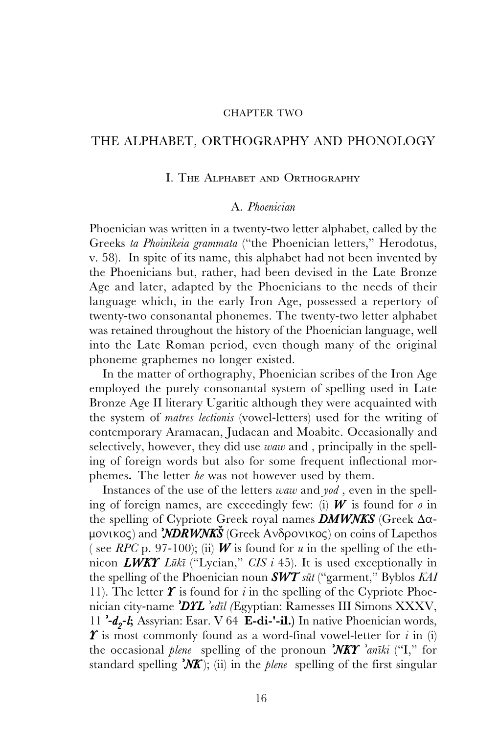 The Alphabet, Orthography and Phonology