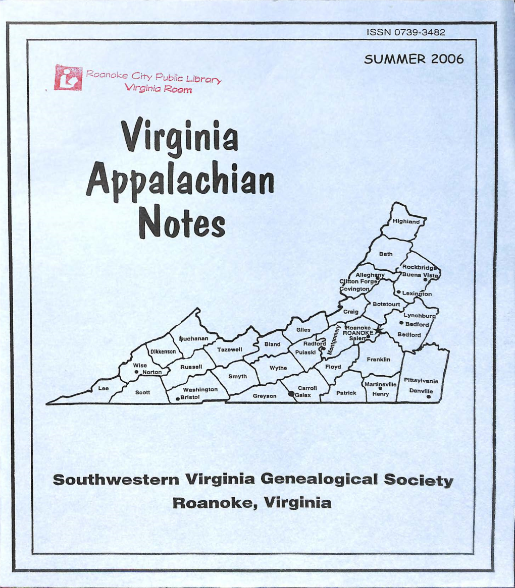 Virginia Appalachian Notes