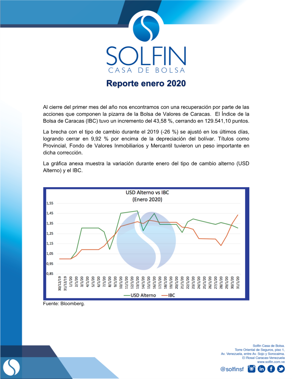 Reporte Enero 2020