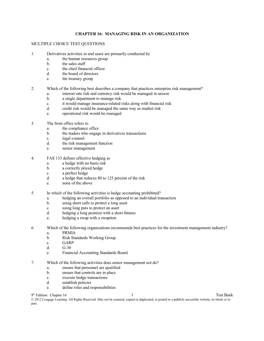 Chapter 15: Advanced Derivatives and Strategies