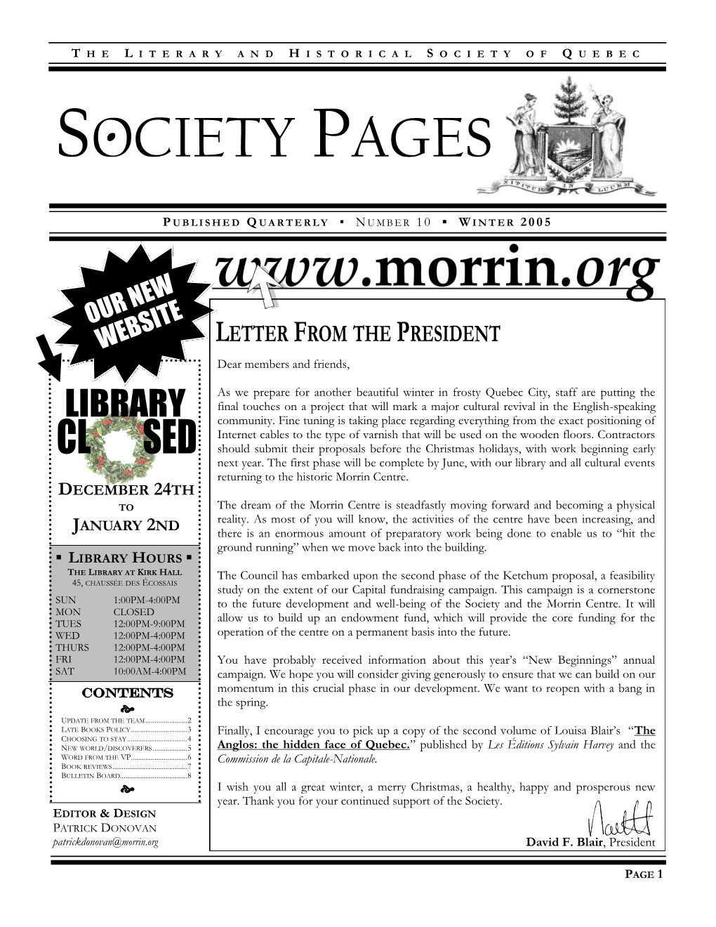 Society Pages