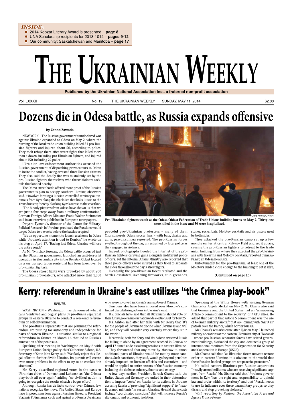 The Ukrainian Weekly 2014, No.19