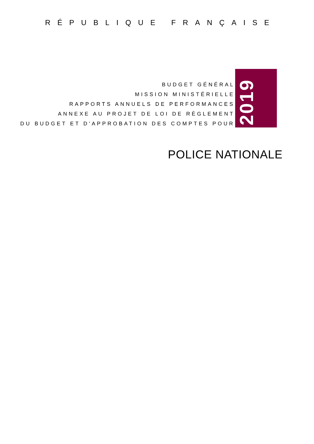 Police Nationale Programme 176