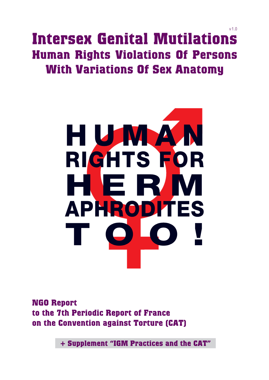 Intersex Genital Mutilations Human Rights Violations of Persons with Variations of Sex Anatomy