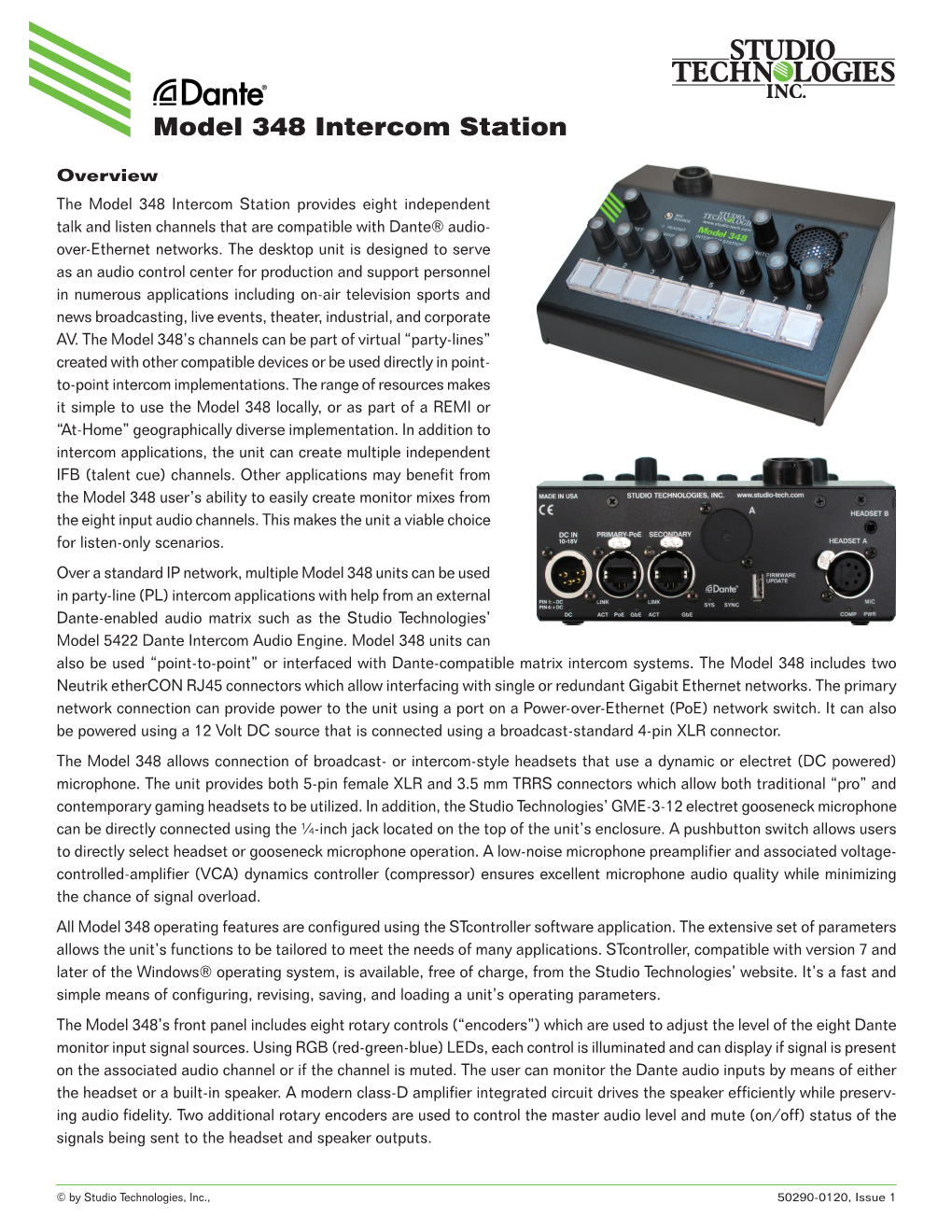 Model 348 Intercom Station