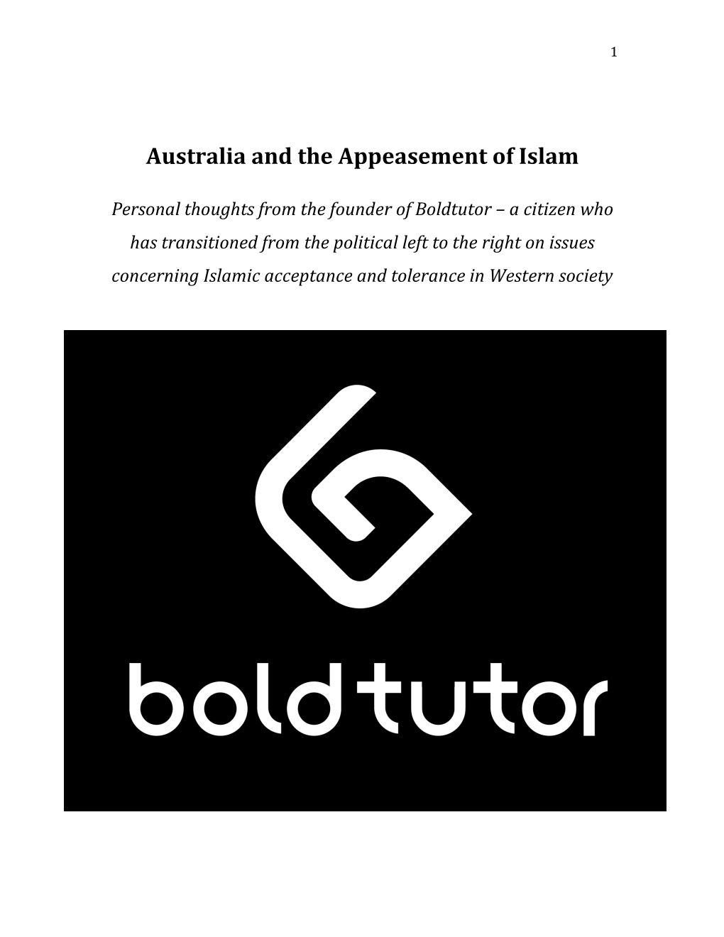 Australia and the Appeasement of Islam