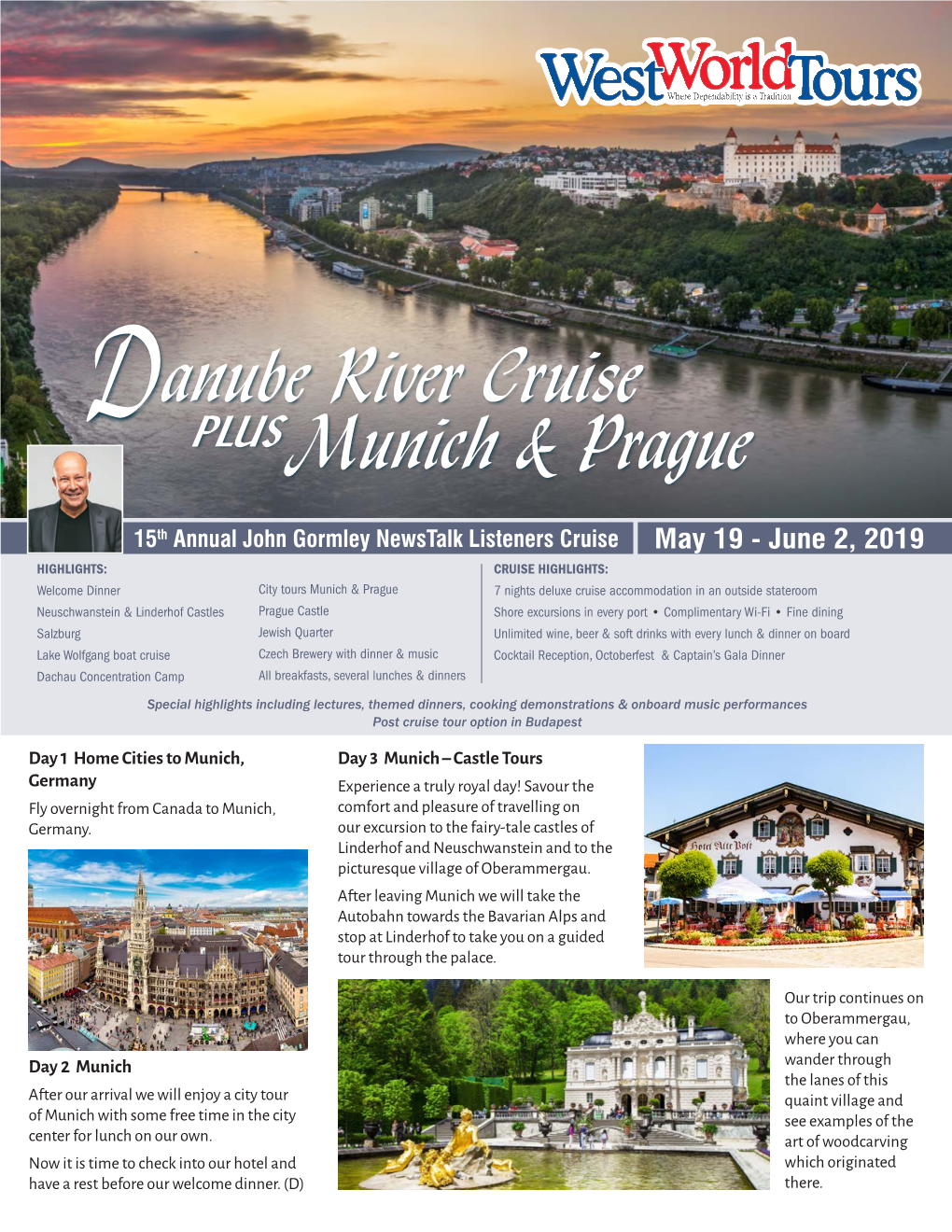 Danube River Cruise PLUS Munich & Prague