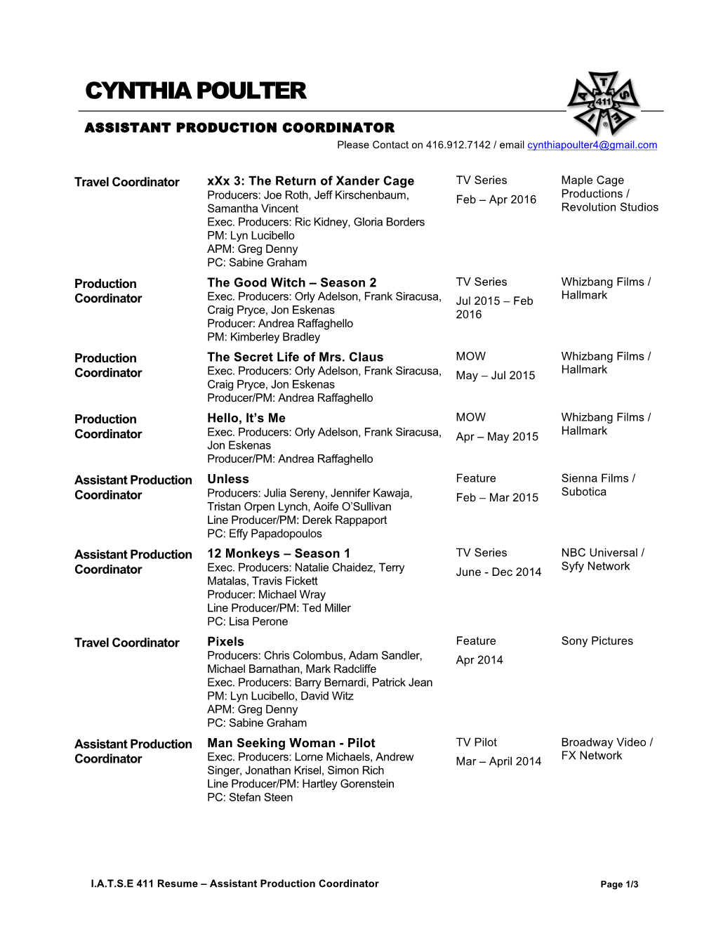 IA411 Resume