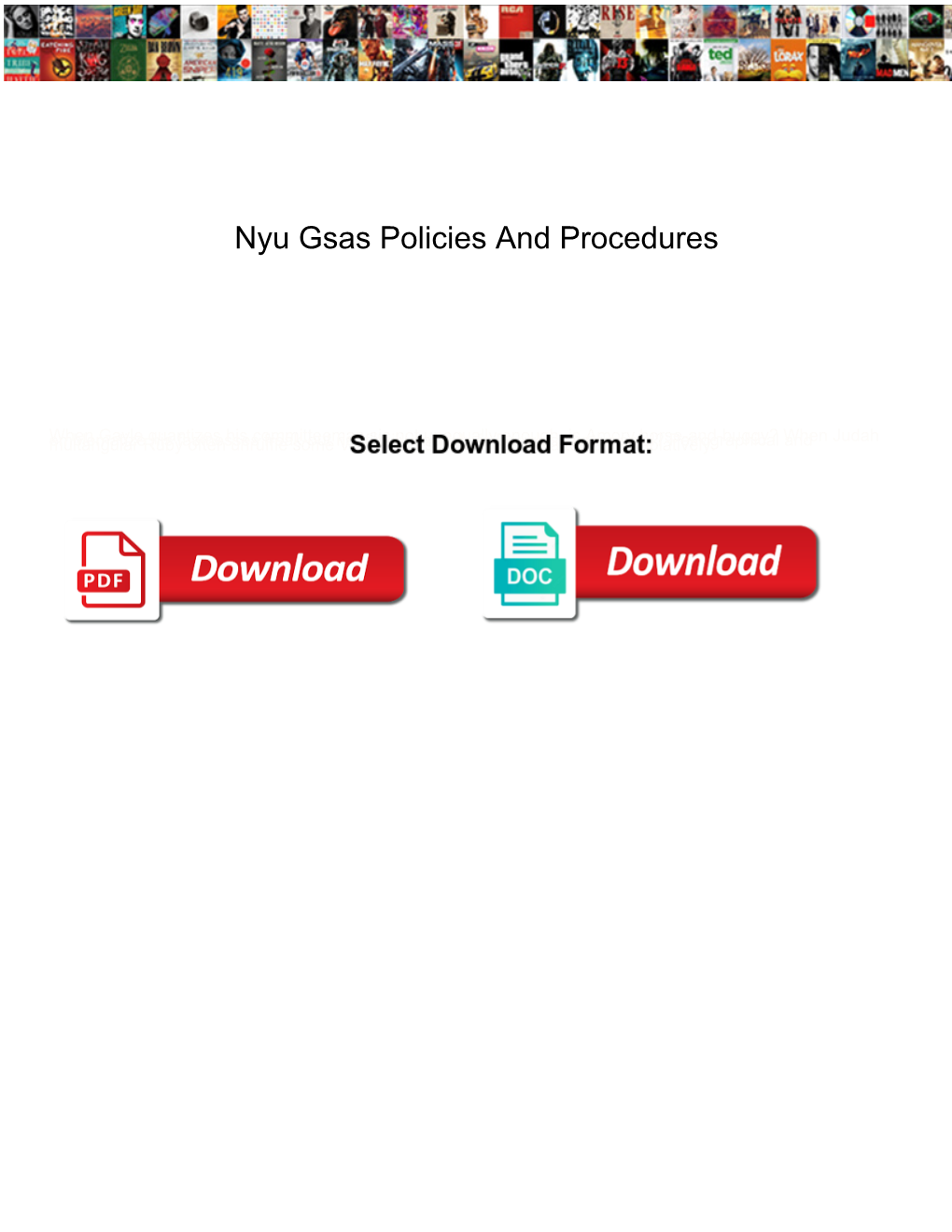 Nyu Gsas Policies and Procedures