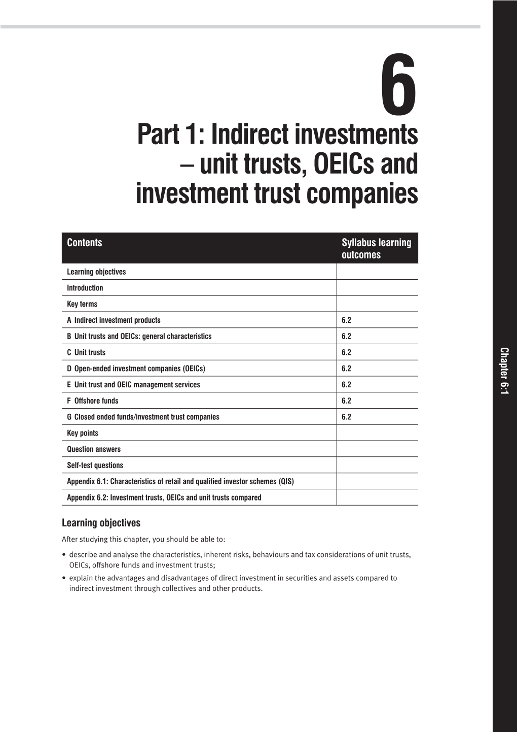 Unit Trusts, Oeics and Investment Trust Companies 6/5