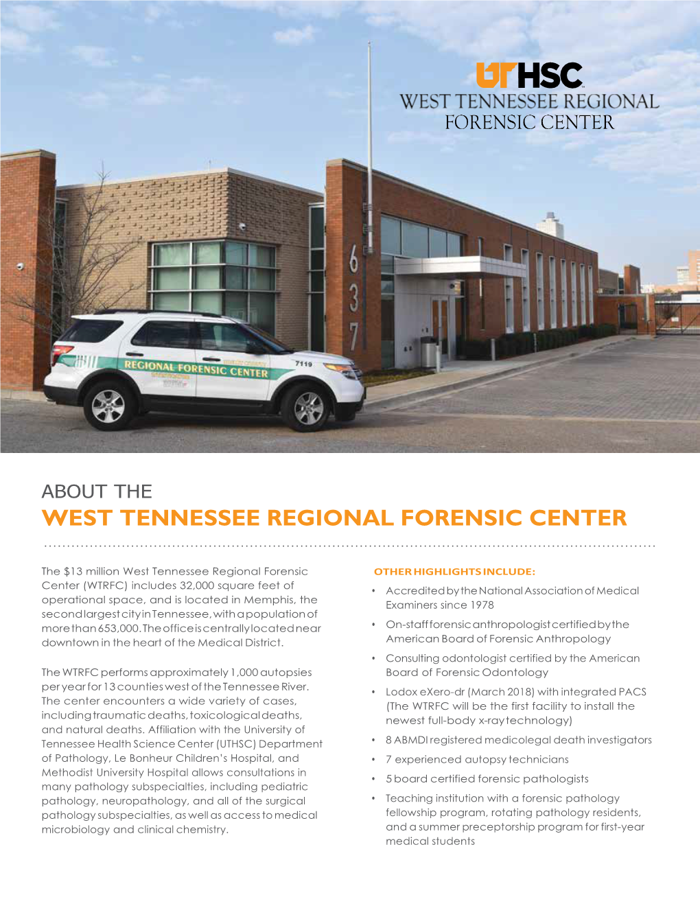 West Tennessee Regional Forensic Center