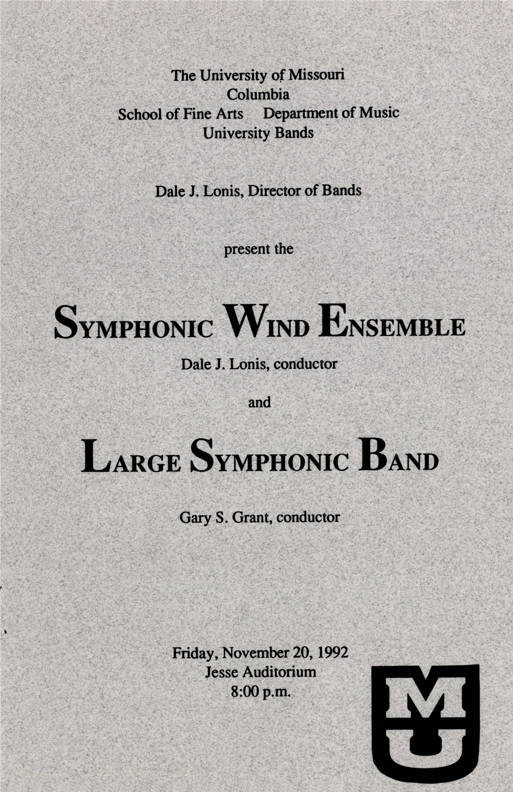 1992Symphonicwindensemble.Pdf (13.50Mb)