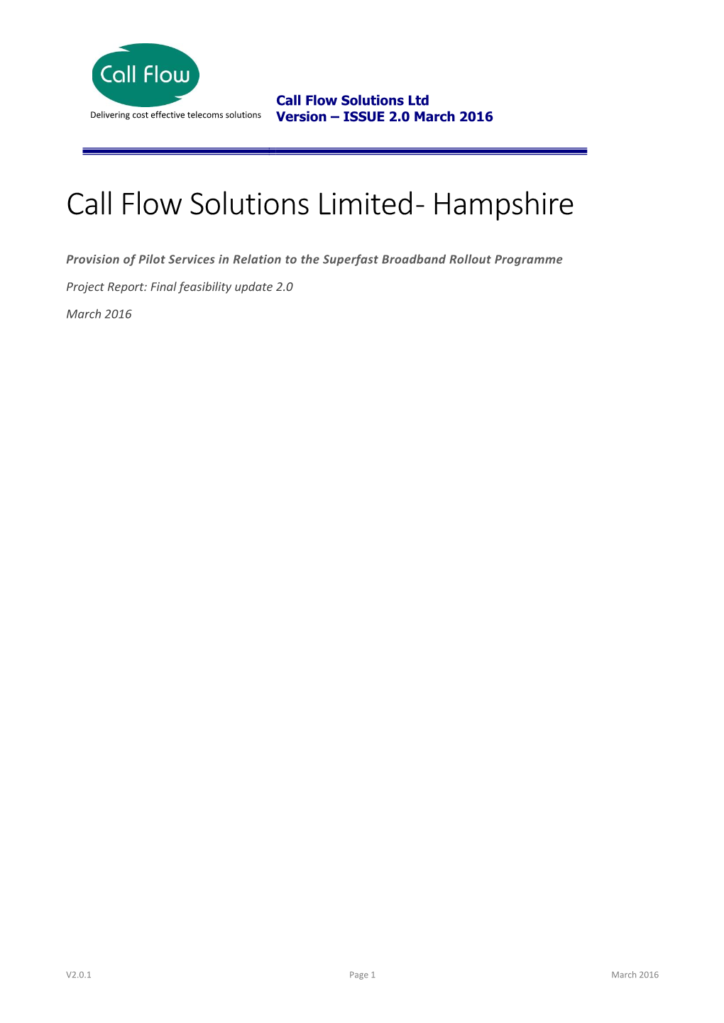 Call Flow Solutions Limited - Hampshire
