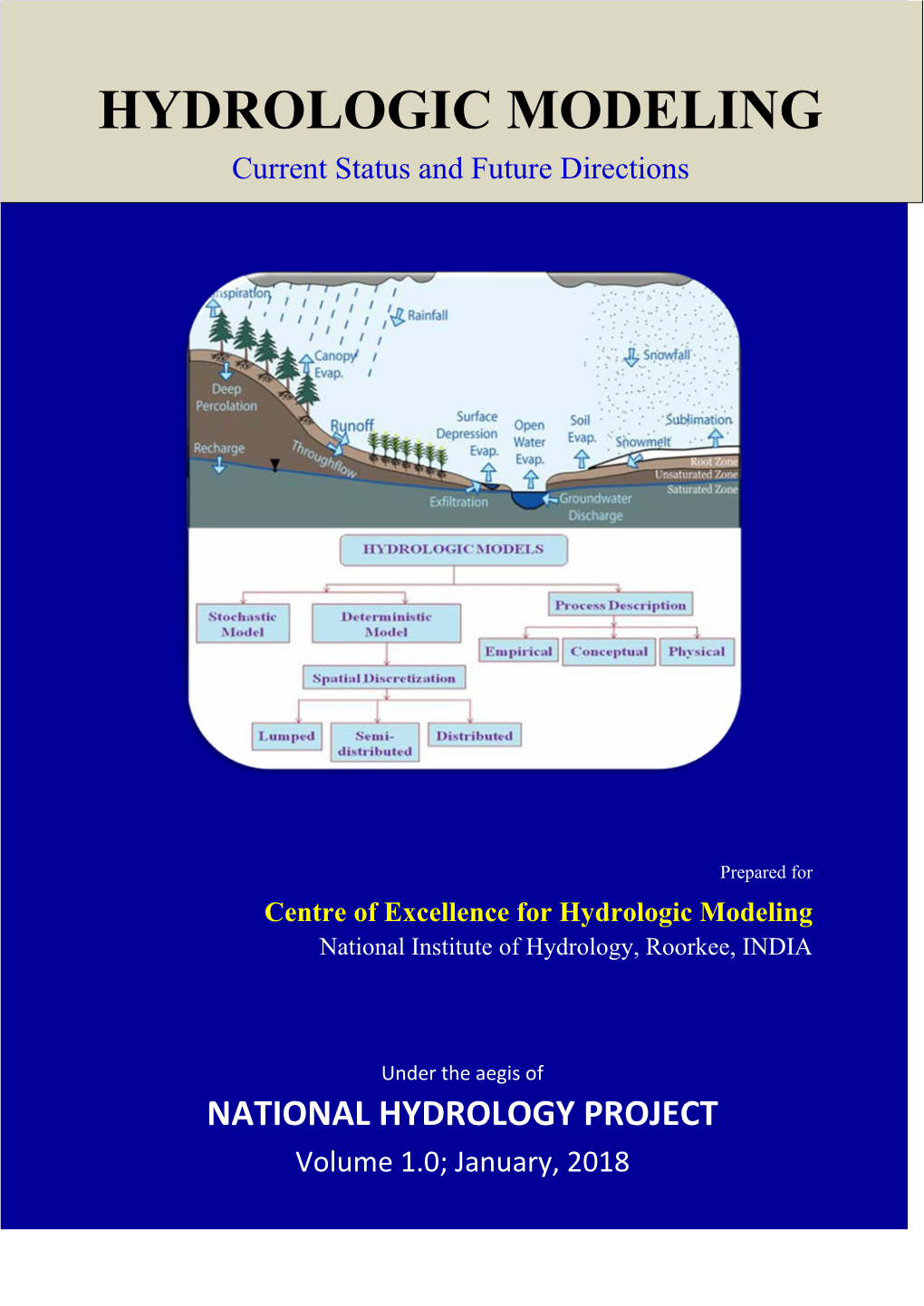Hydrologic Modeling National Institute of Hydrology, Roorkee, INDIA