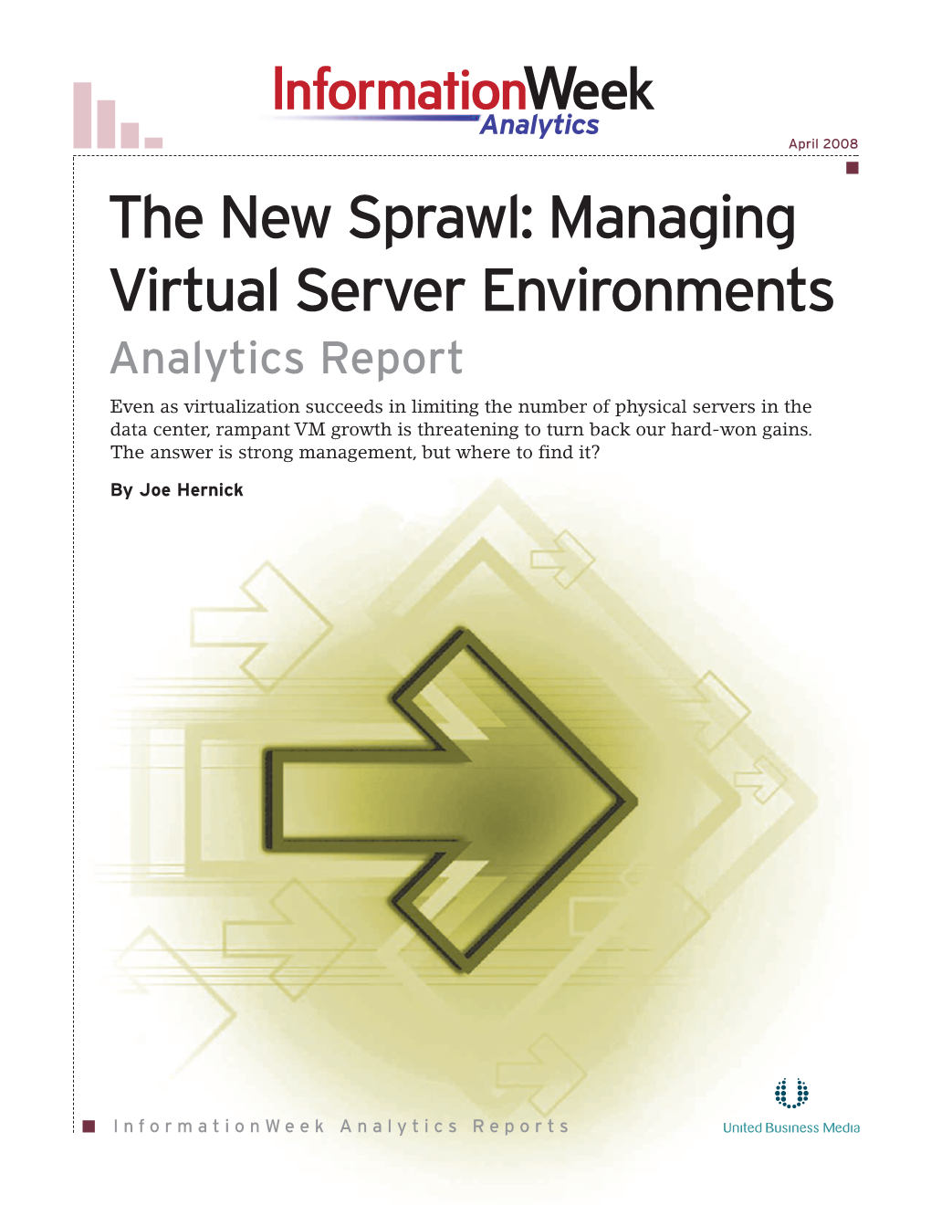 Managing Virtual Server Environments Analytics Report