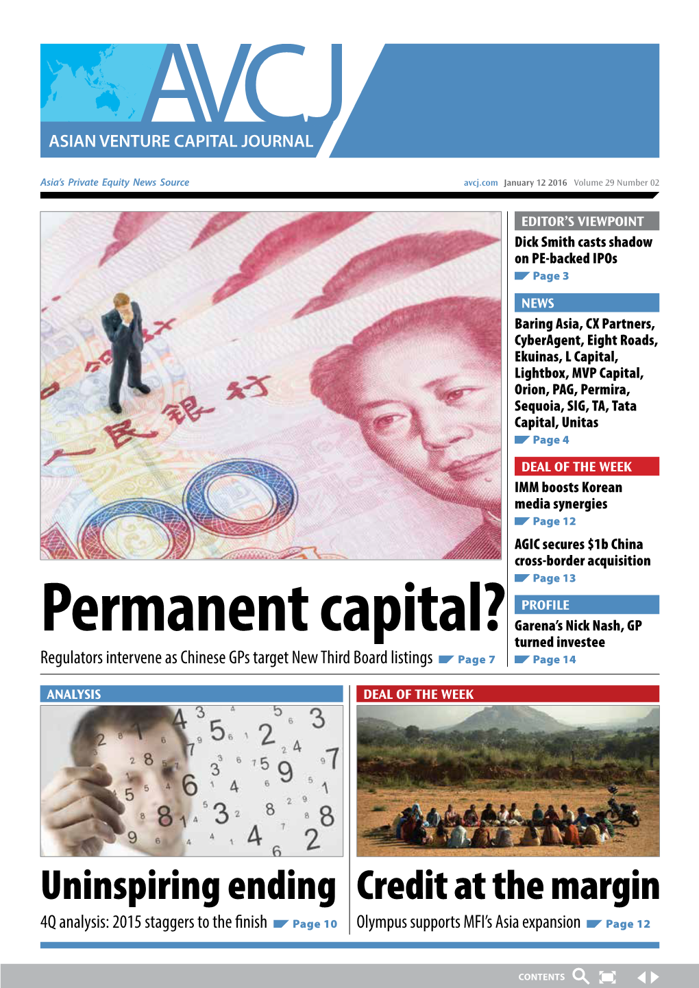 Permanent Capital? Garena’S Nick Nash, GP Turned Investee Regulators Intervene As Chinese Gps Target New Third Board Listings Page 7 Page 14