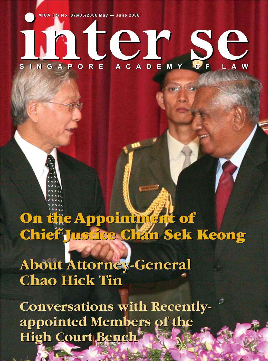 On the Appointment of Chief Justice Chan Sek Keong