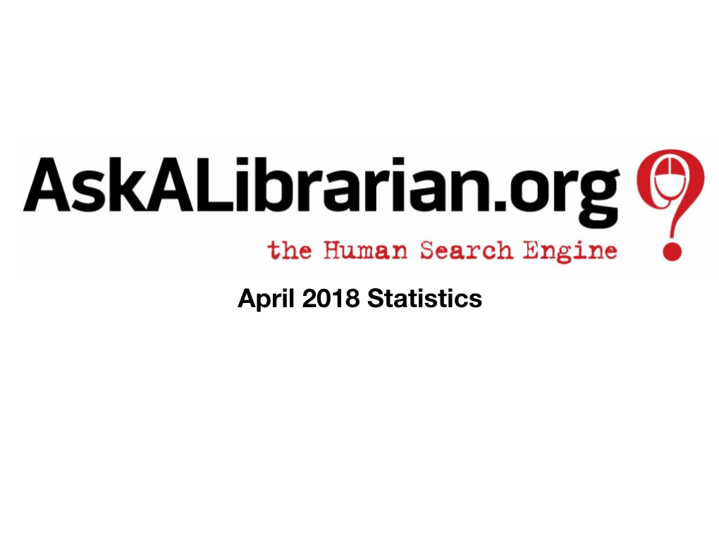 April 2018 Statistics April 2018 April 2017 % Change