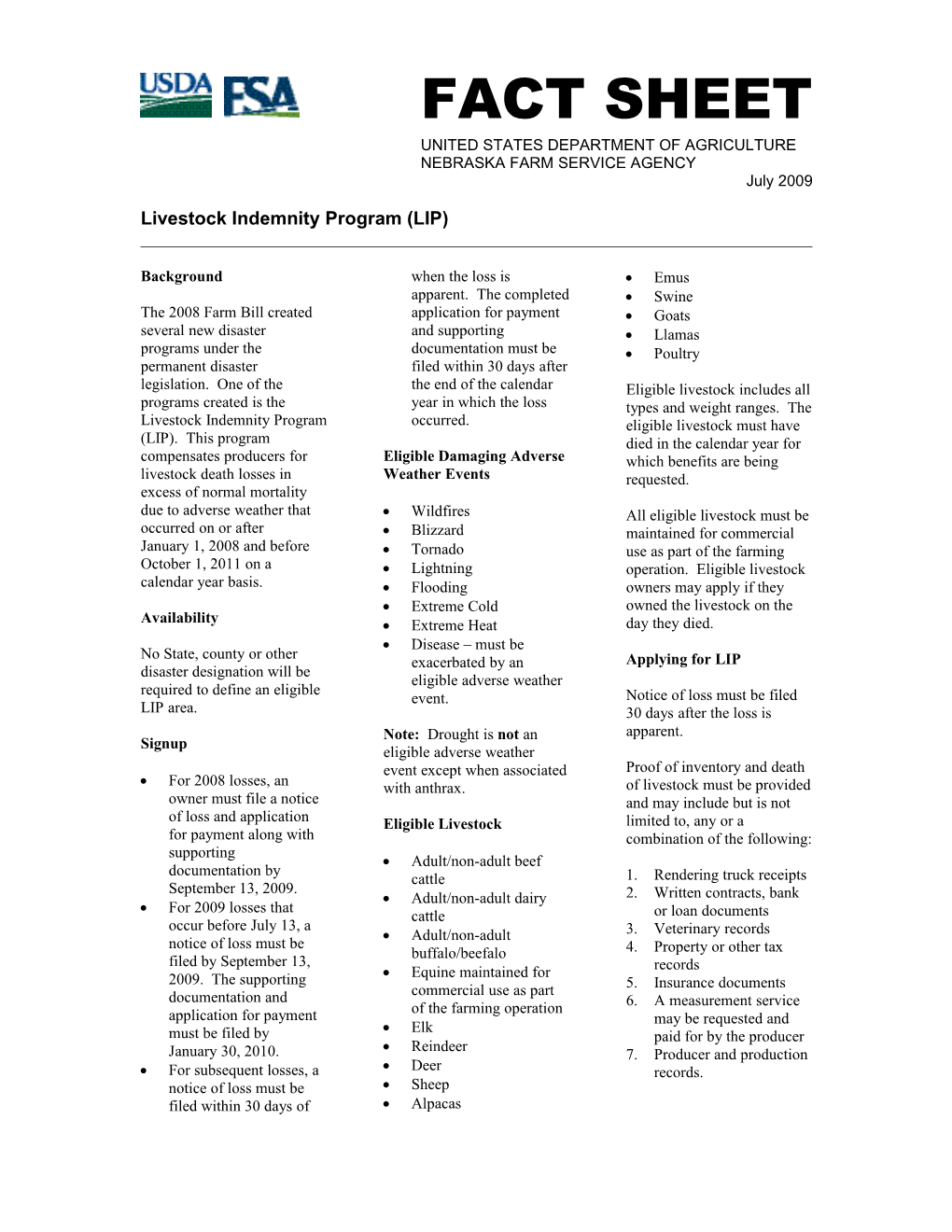 United States Department of Agriculture s15