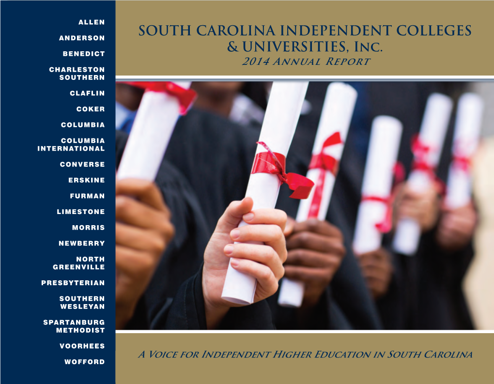 SOUTH CAROLINA INDEPENDENT COLLEGES & UNIVERSITIES, Inc