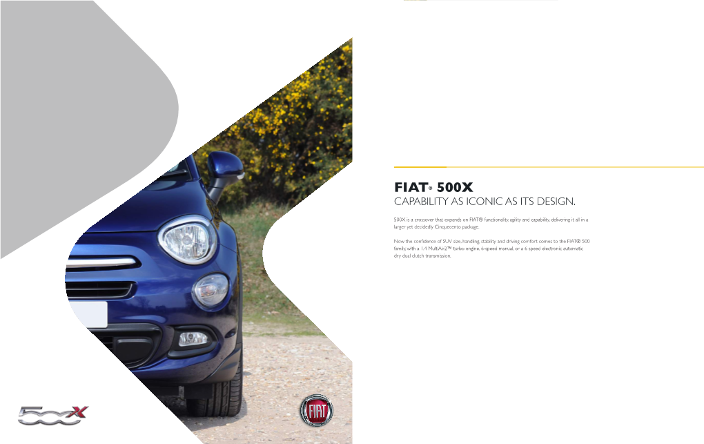 Fiat® 500X Capability As Iconic As Its Design