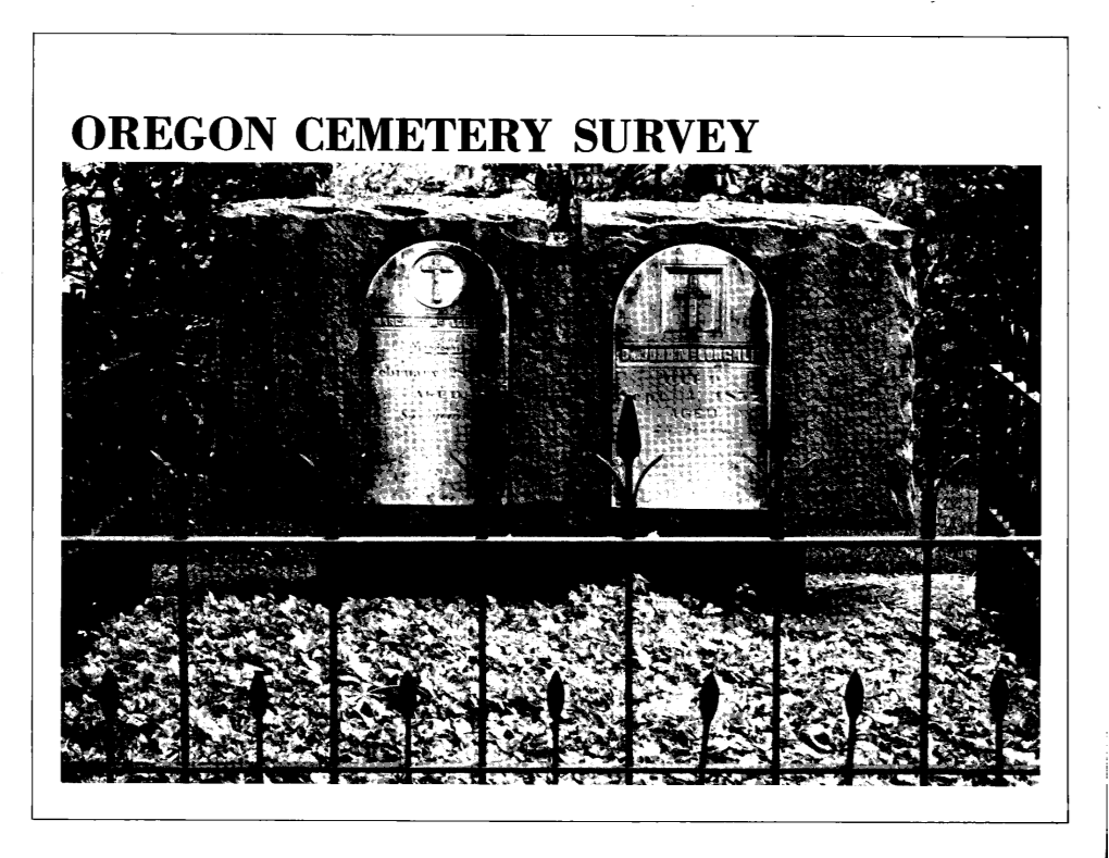 Department of Transportation 1978 Cemetery Survey