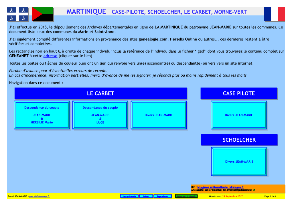 Case-Pilote, Schoelcher, Le Carbet, Morne-Vert