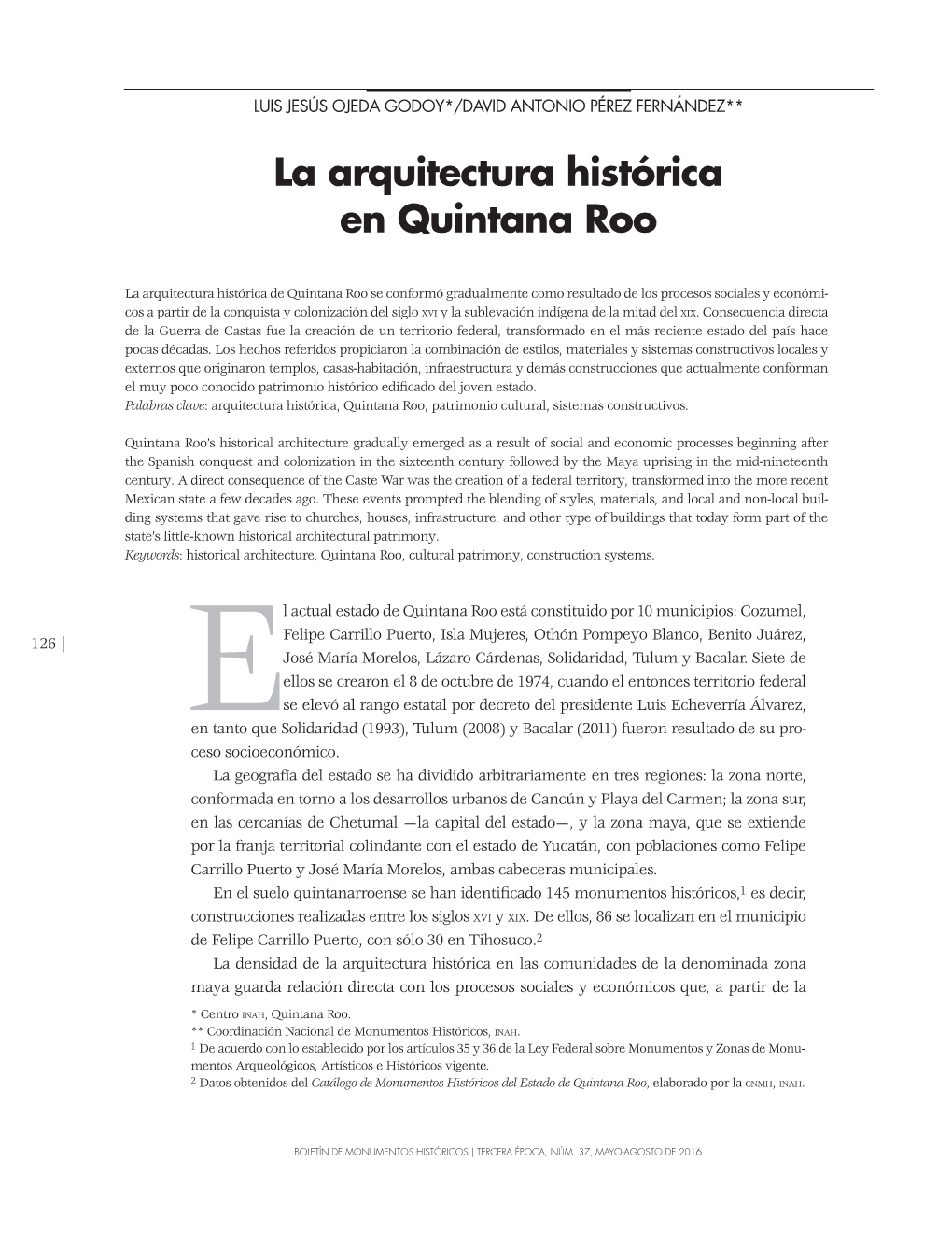 La Arquitectura Histórica En Quintana Roo