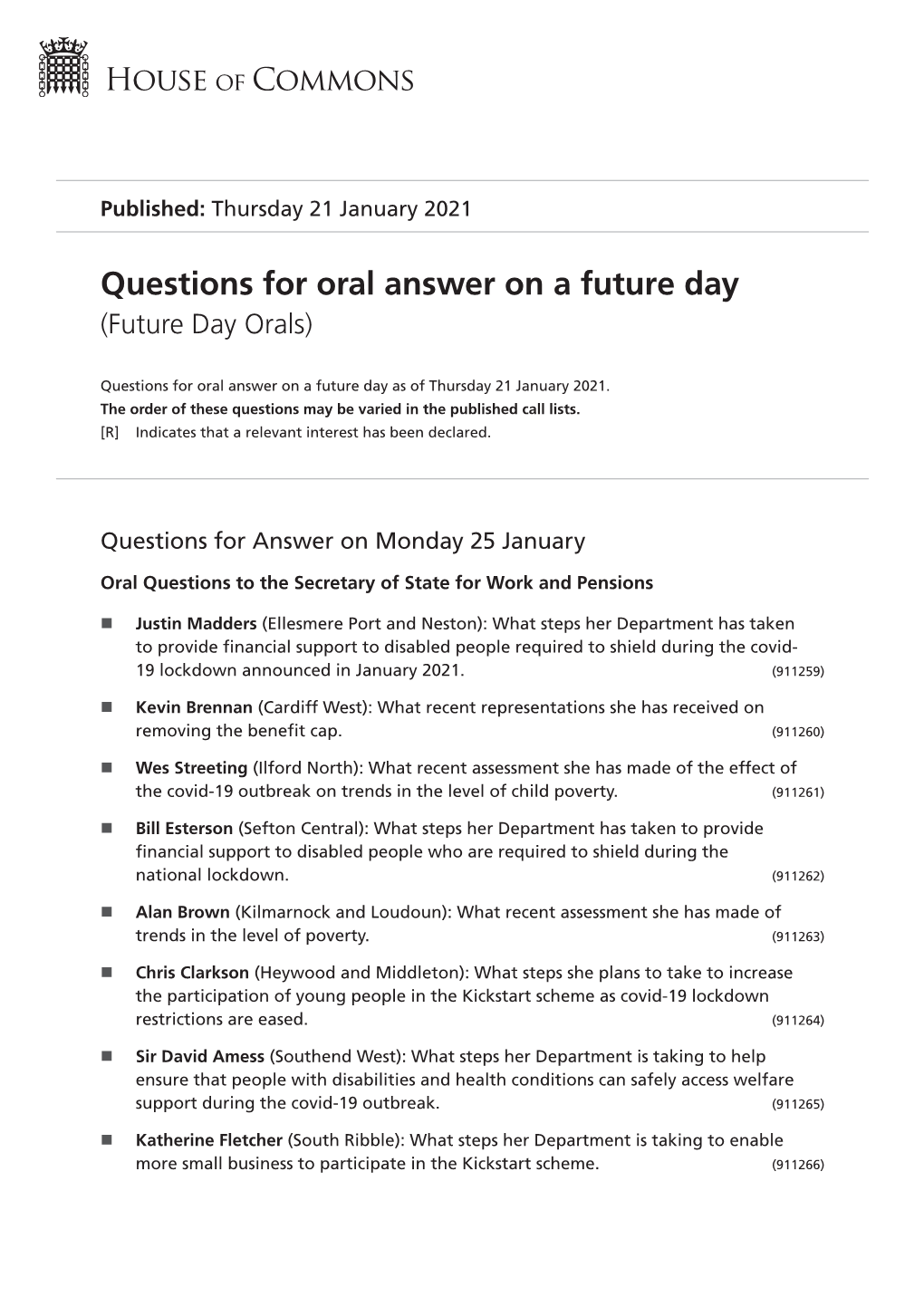 View Future Day Orals PDF File 0.11 MB