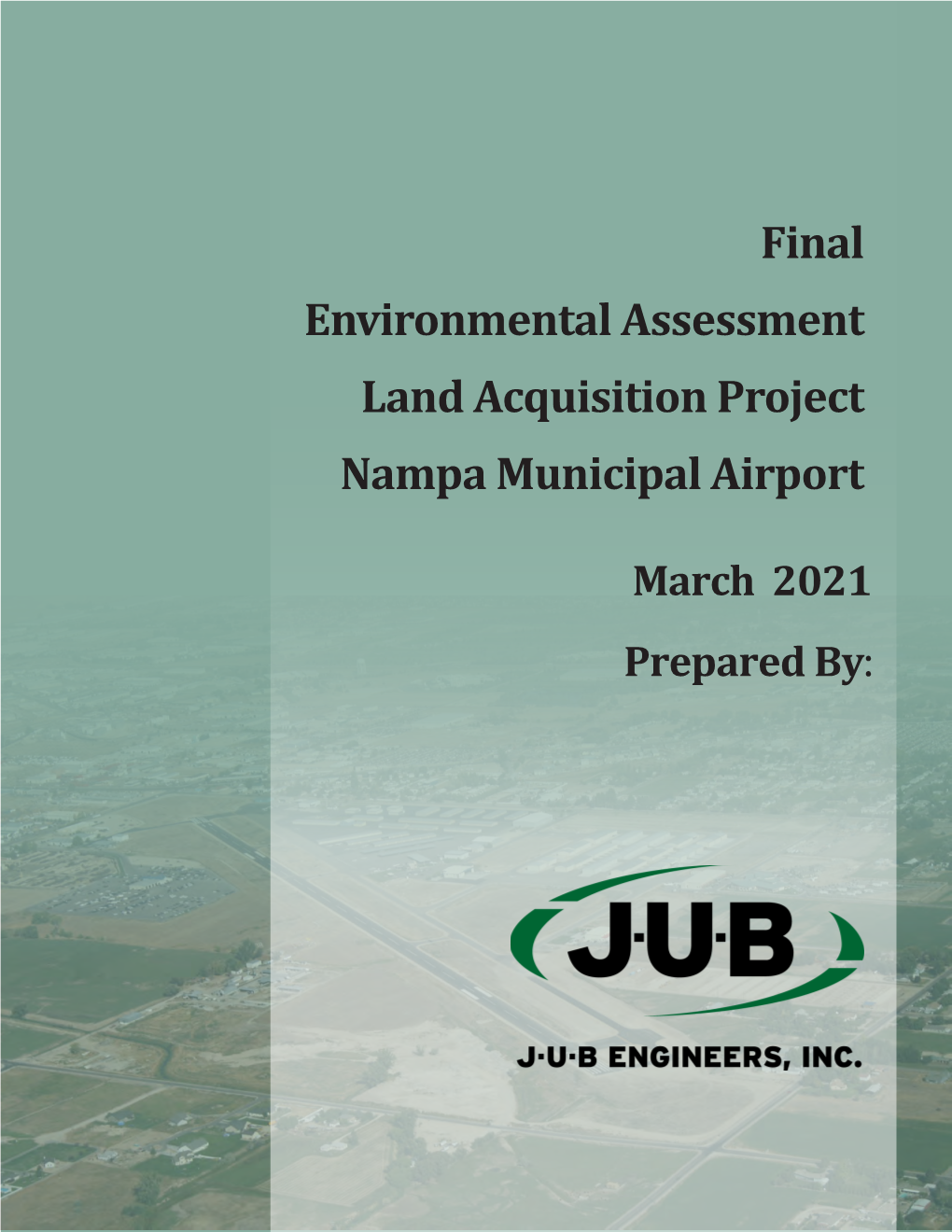 Final Environmental Assessment Land Acquisition Project Nampa Municipal Airport