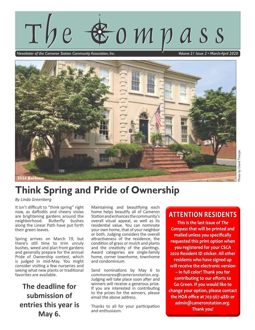 Pdf March/April 2020- Compass