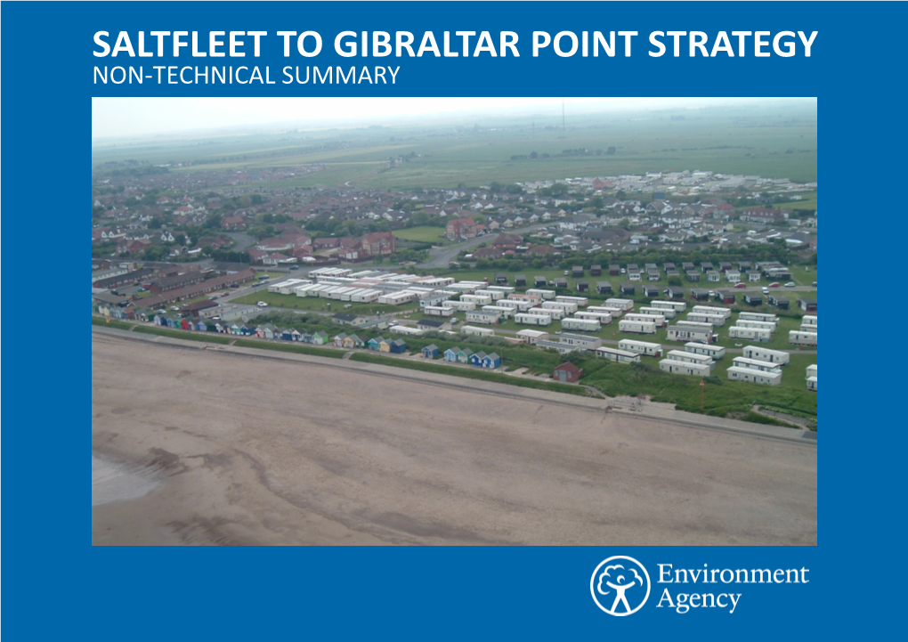 SALTFLEET to GIBRALTAR POINT STRATEGY NON-TECHNICAL SUMMARY We Are the Environment Agency