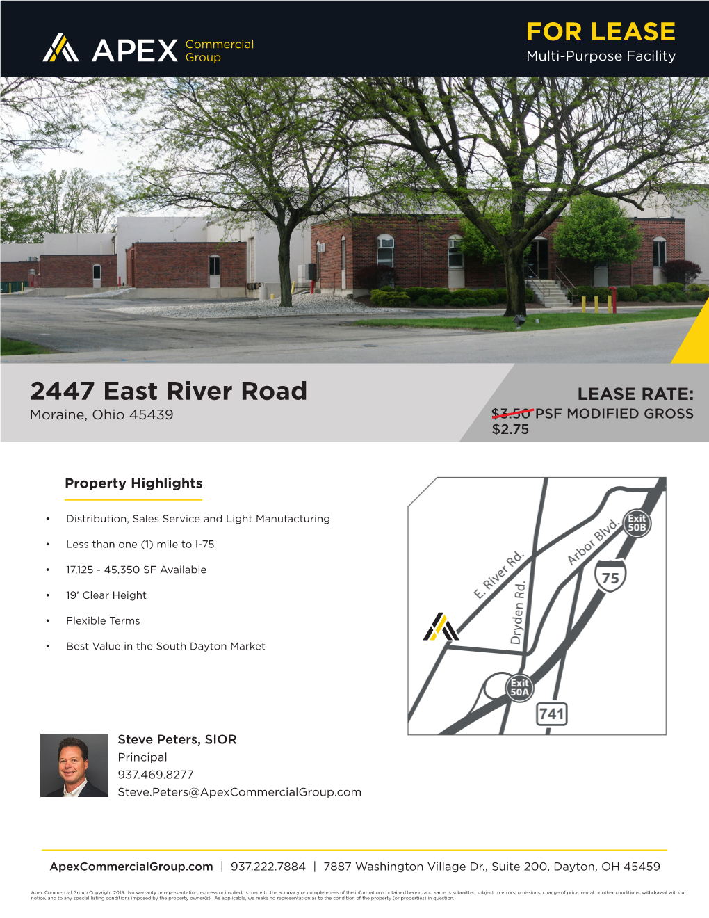 FOR LEASE 2447 East River Road