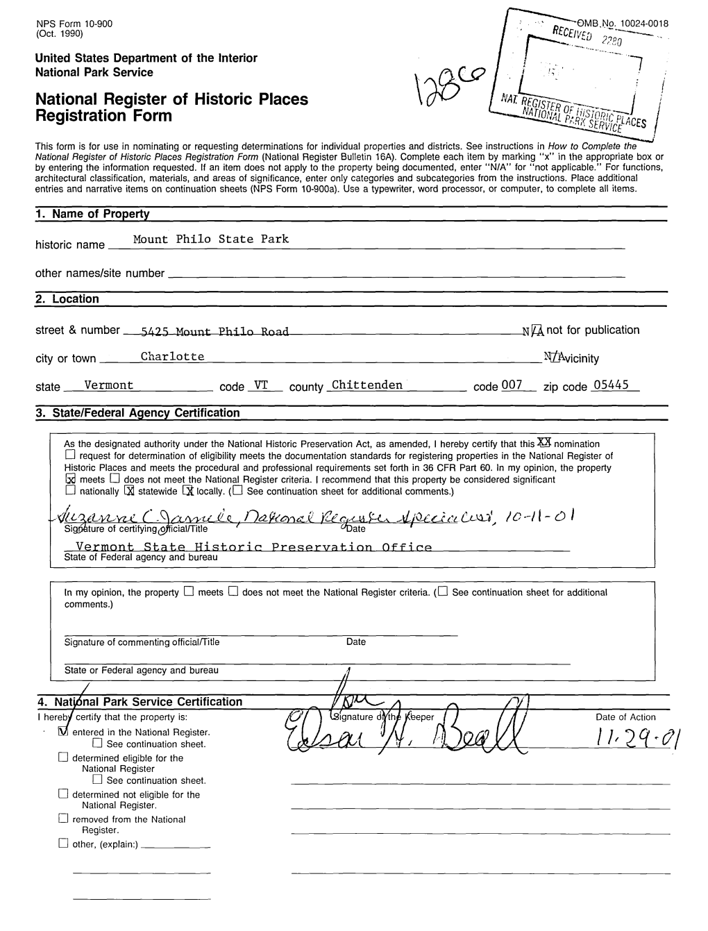 National Register of Historic Places Registration Form