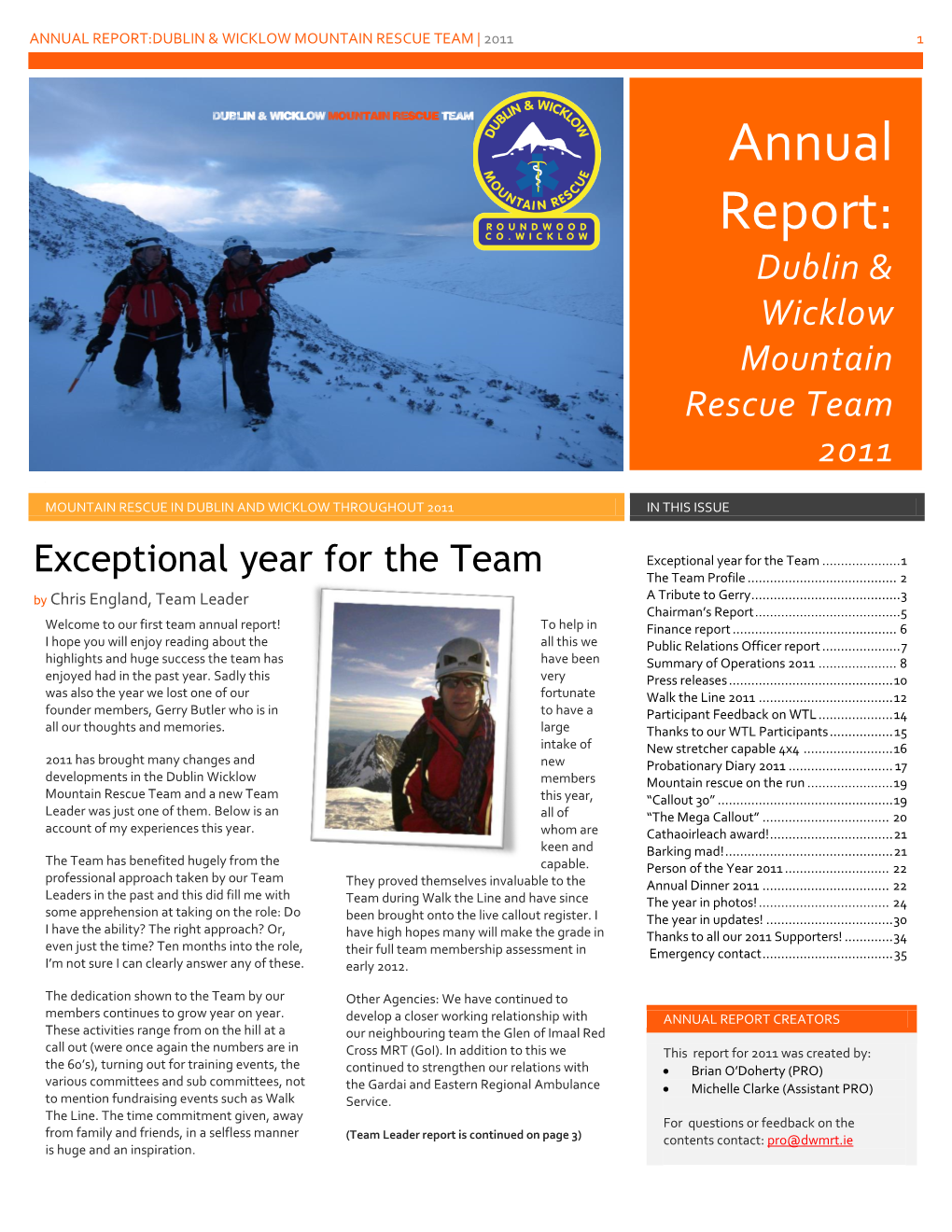 Dwmrt Annual Report |2011 6