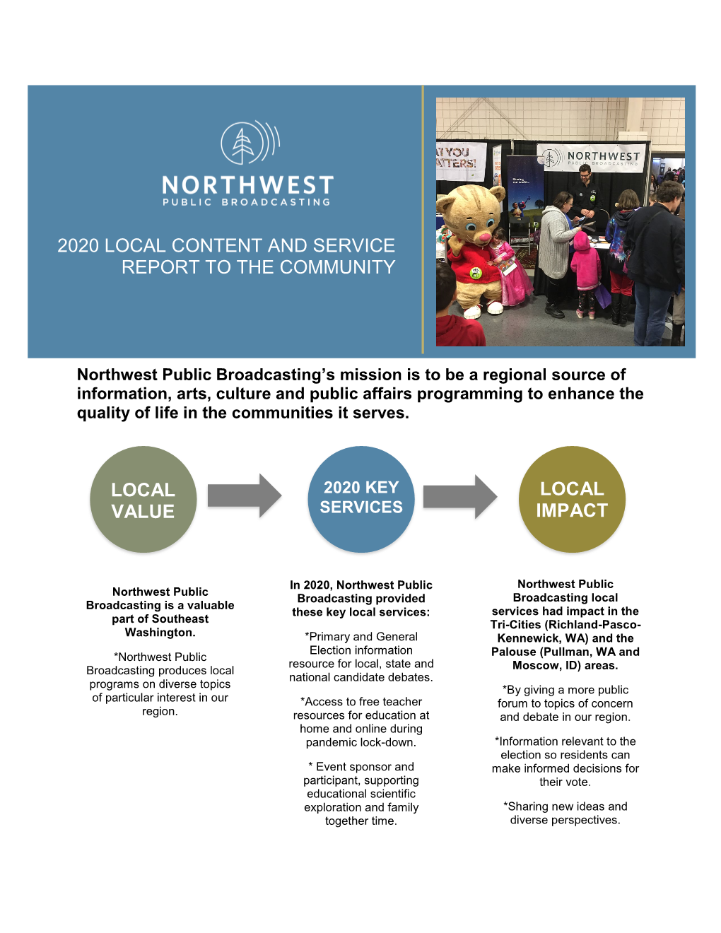 Local Content and Service Report to the Community