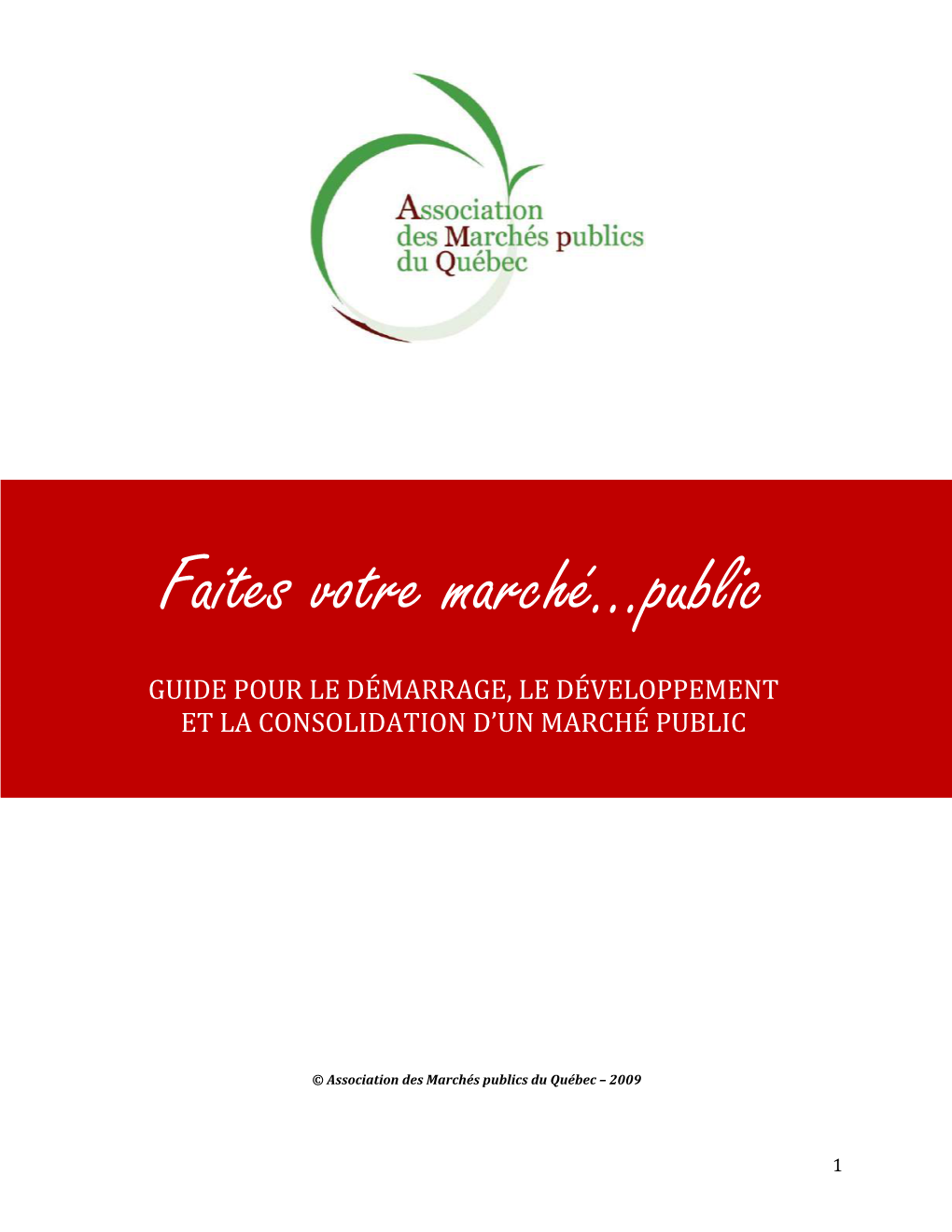 Faites Votre Marché...Public