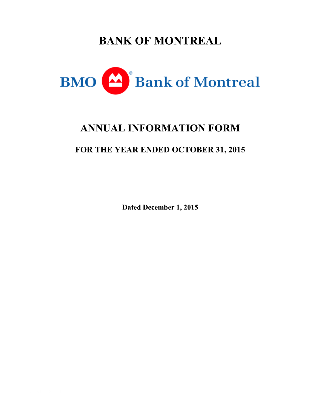 Bank of Montreal