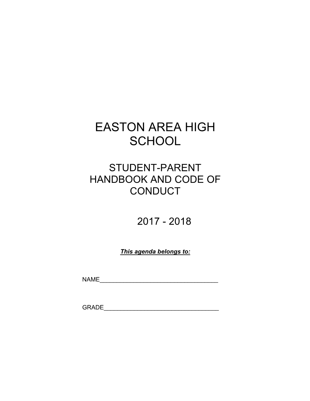 2017-2018 Student Handbook