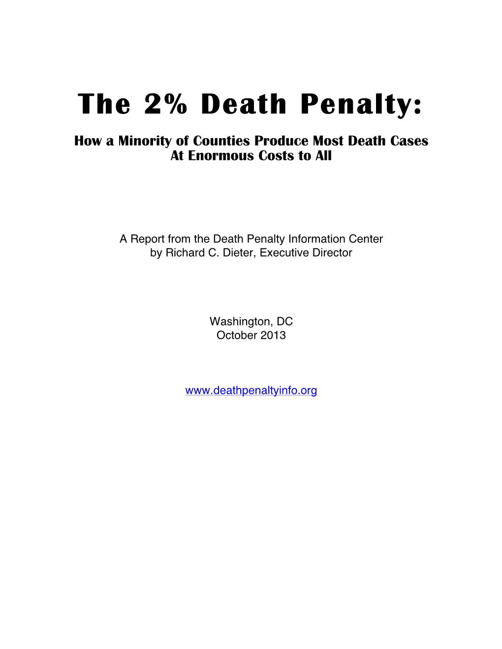The 2% Death Penalty