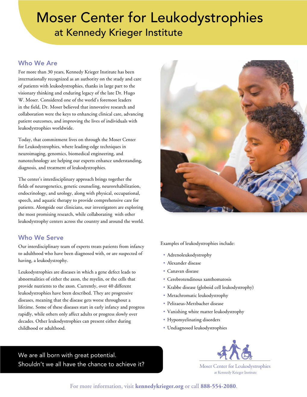 Moser Center for Leukodystrophies Factsheet