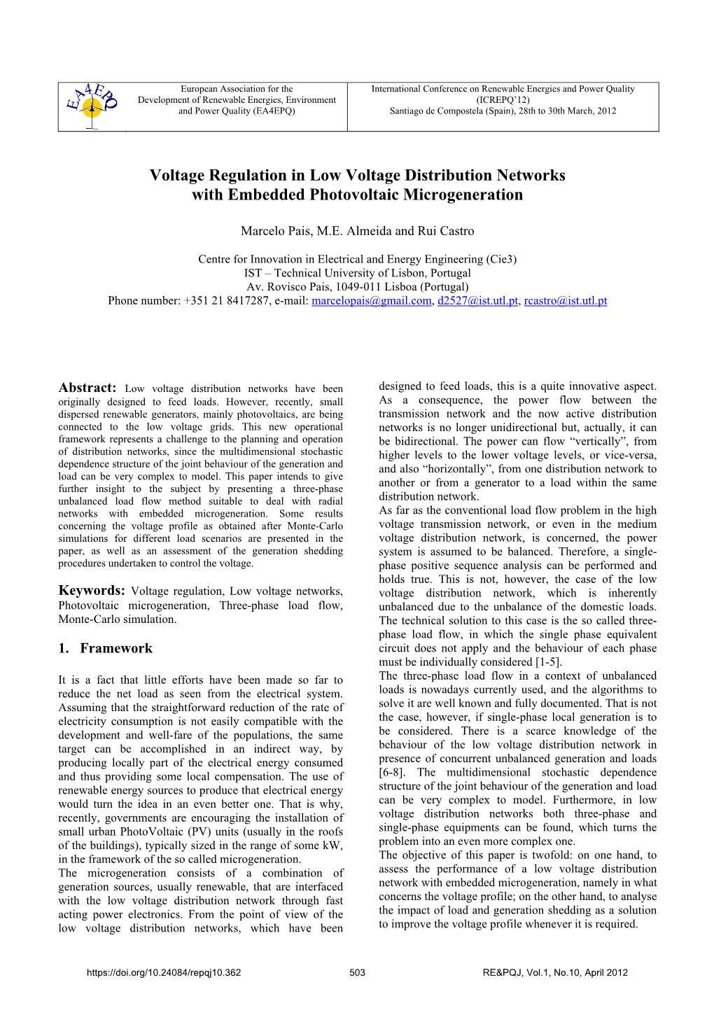 Voltage Regulation in Low Voltage Distribution Networks with Embedded Photovoltaic Microgeneration