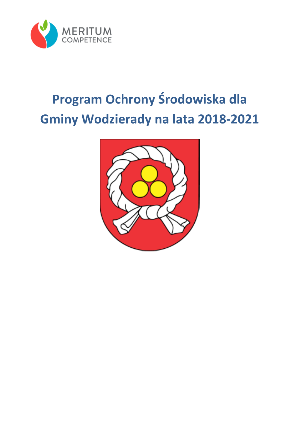 Program Ochrony Środowiska Dla Gminy Wodzierady Na Lata 2018-2021