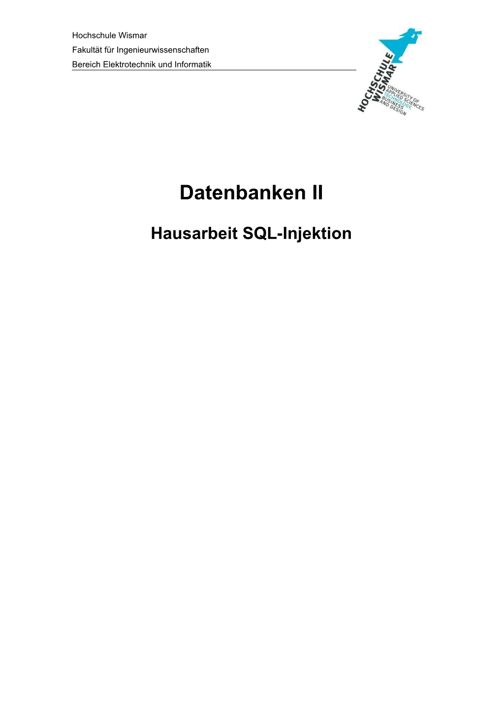 Datenbanken II