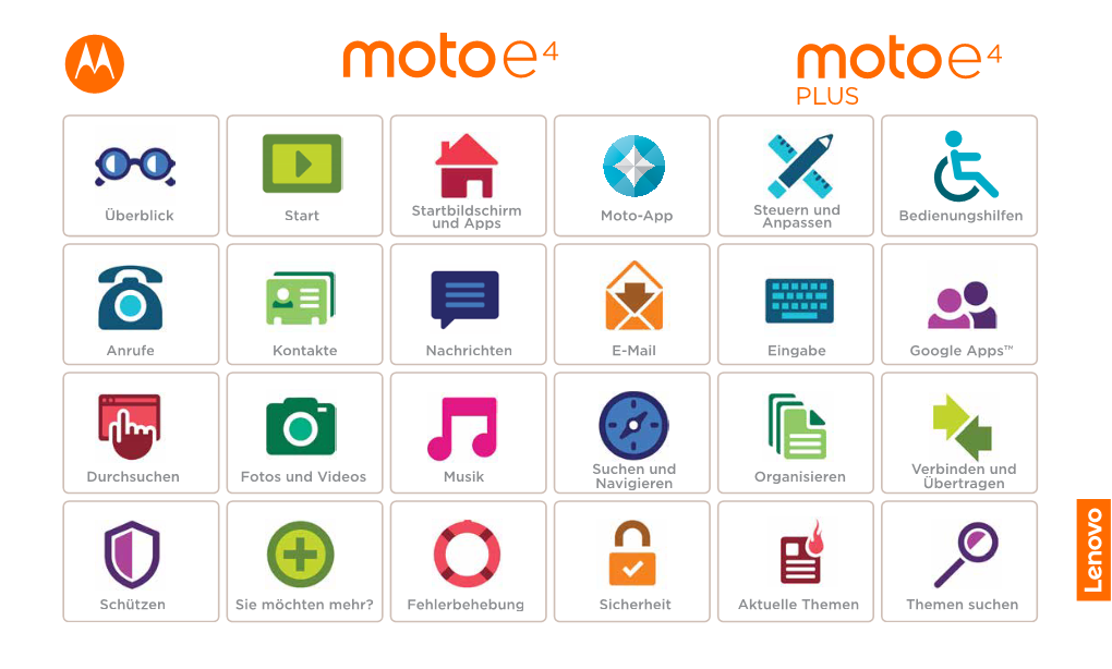 Bedienungsanleitung Motorola Moto E4 Plus