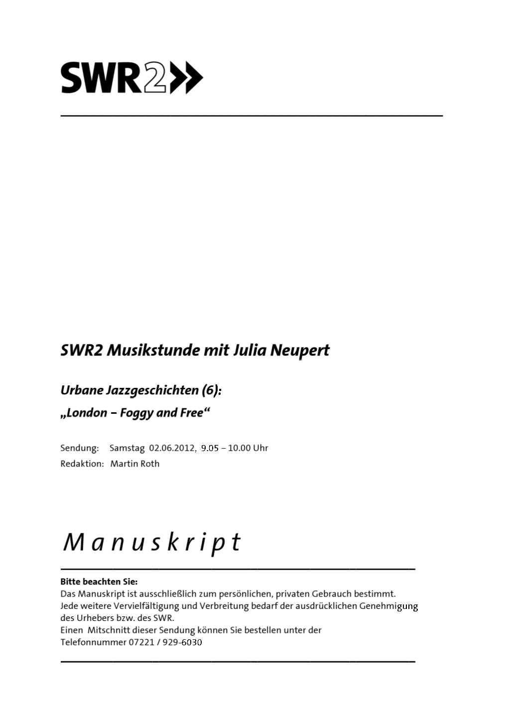 Swr2-Musikstunde-20120602.Pdf