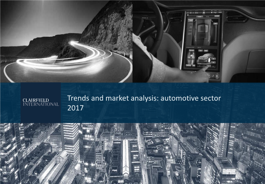 Automotive Sector 2017 Executive Summary